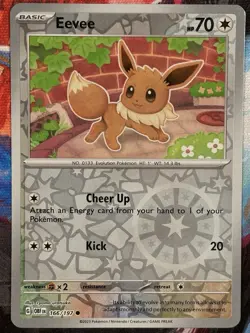 Pokemon - Eevee 166/197 - Obsidian Flames Reverse Holo - NM - Image 1