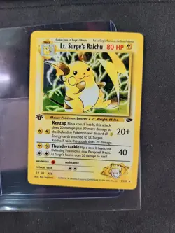 Lt. Surge's Raichu – 2000 Pokemon Gym Challenge #11/132 (1st Edition Holo) - Image 1