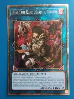 NM Yugioh Dharc the Dark Charmer, Gloomy - RA03-EN048 - Platinum Secret Rare - Image 1