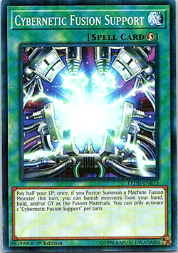 Cybernetic Fusion Support LEDD-ENB13 Yu-Gi-Oh! Light Play 1st Edition - Image 1