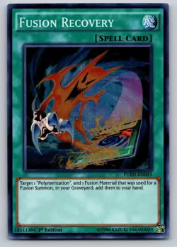 Fusion Recovery FUEN-EN043 Super Rare Fusion Enforcers Yu-Gi-Oh 1st Edition MP - Image 1