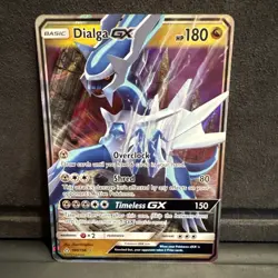 Pokemon Dialga GX 100/156 Holo Ultra Rare Card SM Ultra Prism - Image 1