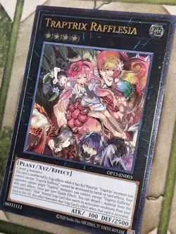 Yugioh TRAPTRIX RAFFLESIA Ultimate Rare OP13-EN003 - Image 2