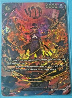 One Piece Sabo SP PRB02-014 NM/M OP15 Adventure on Kami’s Island Foil - Image 1