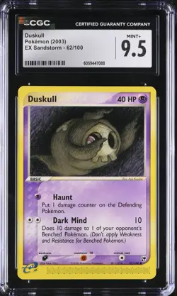 CGC 9.5 Duskull 62/100 EX Sandstorm 2003 Pokemon Card - Image 1