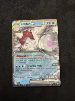 Pokemon TCG Cetitan EX Double Rare Card 065/182 S&V Destined Rivals - Image 1