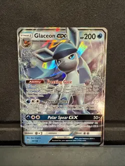 Pokemon TCG Glaceon GX 39/156 SM 2018 Ultra Prism Holo Card - Image 1