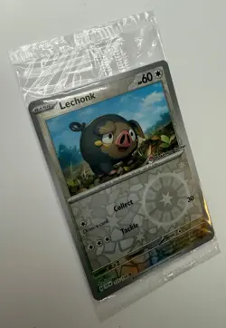 Pokemon TCG Pokemon Center 2023 Lechonk Promo Card Sealed SVI EN 155/198 - Image 1
