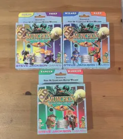 Munchkin CCG TCG Complete Set Of 3 2 Player Starter Decks Collectible Card Game - Image 1