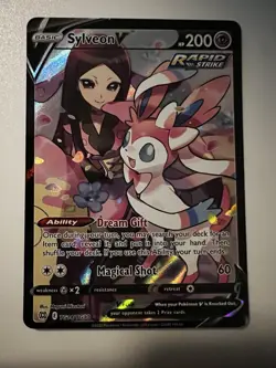 Pokemon Sylveon v TCG Brilliant Stars Holo Card TG14/TG30 Secret Rare - Image 2