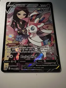 Pokemon Sylveon v TCG Brilliant Stars Holo Card TG14/TG30 Secret Rare - Image 3