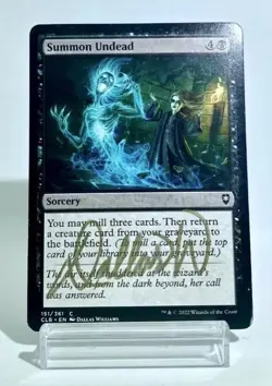 MTG Magic Artist Proof Summon Undead / Dallas Williams CLB AP - Image 2