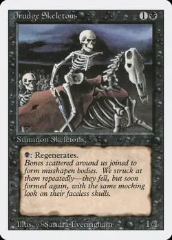 MTG Drudge Skeletons ** Revised Edition ** English - Image 1