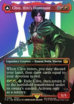 Clive, Ifrit's Dominant Foil Showcase Final Fantasy MTG NM - Image 1
