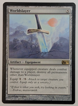 MTG - 1x Worldslayer - Magic Core Set 2012 - NM - Magic The Gathering - Artifact - Image 1