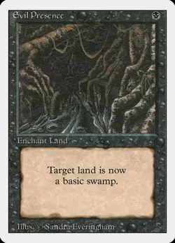 MTG Evil Presence ** Revised Edition ** English - Image 1
