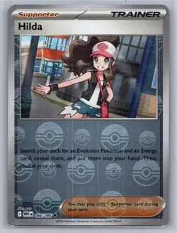 Hilda 084/086 Uncommon White Flare Pokemon Reverse Holo Near Mint - Image 1