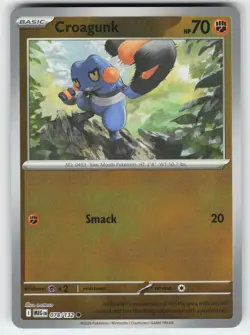 Croagunk 078/132 Common Mega Evolution Pokemon Reverse Holo Near Mint - Image 1