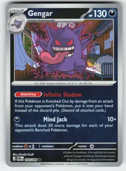 Gengar 050/088 Rare Perfect Order Pokemon Reverse Holo Near Mint - Image 1