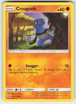 Croagunk 63/131 Common Forbidden Light Pokemon Lightly Played - Image 1