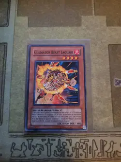 YUGIOH GLADIATOR BEAST LAQUARI TU01-EN017 COMMON UNLIMITED ED NM - Image 1