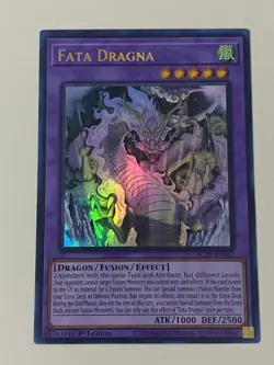 Yugioh - Fata Dragna - 1st Edition Ultra Rare NM - Free Holo - Image 1