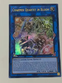 Yugioh - Charmer Quartet in Bloom - 1st Edition Ultra Rare NM - Free Holo - Image 1