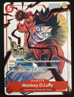 Luffy And Ace 3rd Anniversary Tournament 3 Brothers Pack ONE PIECE NM - Image 1