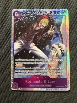 One Piece THE AZURE SEA'S SEVEN - ROSINANTE & LAW SR EB04-038 ENGLISH CCG - Image 1