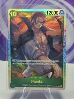 Shanks Super Rare (SR) OP13-028 Carrying On His Will English Foil NM - Image 1