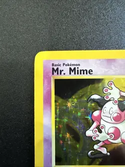 Pokemon TCG Mr. Mime Jungle Holo Card 6/64 Unlimited Rare, Near Mint Condition - Image 5