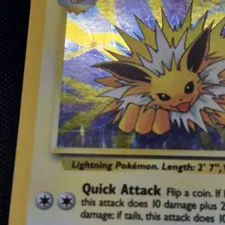 Jolteon 4/64 Jungle Unlimited Holo Rare WOTC LP Pokemon Card - Image 2
