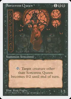 MTG Sorceress Queen ** Fourth Edition ** English - Image 1
