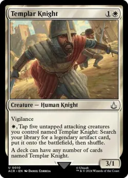 Templar Knight -Foil Near Mint MTG Universes Beyond: Assassin's Creed - Image 1