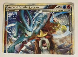 Pokemon TCG Suicune & Entei Legend Holo Card Unleashed TOP Half 94/95 LP - Image 1