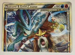 Pokemon TCG Suicune & Entei Legend Holo Card Unleashed TOP Half 94/95 LP - Image 2