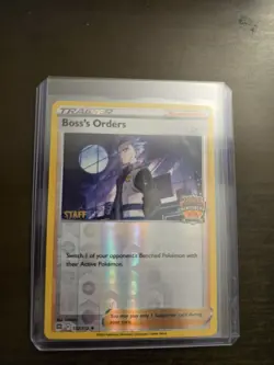 Pokemon Card - Boss's Orders Regionals Staff stamped promo - Image 1
