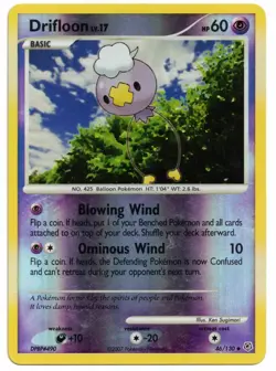 Pokemon Card: Drifloon REVERSE HOLO 46/130 Daimond & Pearl D&P Base Set! EX - Image 1