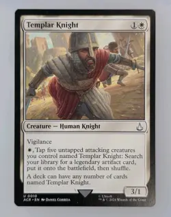 Templar Knight Universes Beyond: Assassin's Creed Regular - MTG - Image 1