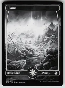 Plains () Normal L Innistrad: Midnight Hunt 269 NM - Image 1