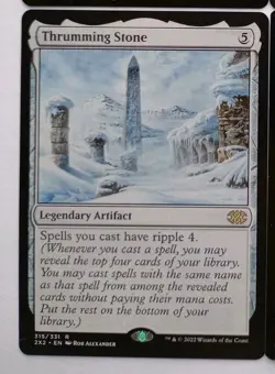 MTG - 1x Thrumming Stone - Double Masters - NM - Image 1