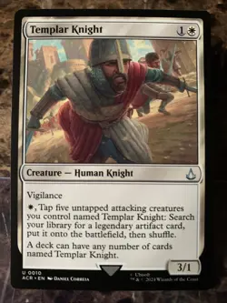 MTG TCG Assassins Creed Templar Knight 0010 Regular Uncommon - Image 1
