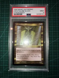 Crystalline Sliver Stronghold 1998 Magic the Gathering - PSA 9 pop 5 - Image 1