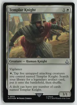 Templar Knight LP Foil 10 Universes Beyond: Assassin's Creed MTG - Image 1
