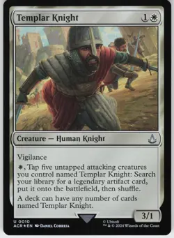FOIL TEMPLAR KNIGHT 10 UC NEAR MINT - Image 1