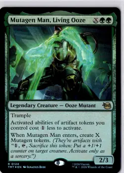 Mutagen Man, Living Ooze Teenage Mutant Ninja Turtles Foil NM R 0124 - Image 1