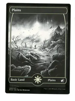 Plains 269 Land Innistrad: Midnight Hunt Magic: The Gathering Near Mint - Image 1