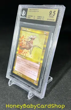 MTG Stronghold 1998 Acidic Sliver BGS 9.5Q (TRUE QUAD) GEM MINT Iconic Staple - Image 3