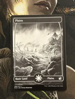 Plains Basic Full Art Land Glossy White Midnight Hunt MTG 269 Japanese Print - Image 1