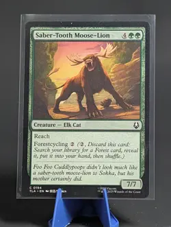 MTG Saber-Tooth Moose-Lion Foil Avatar TLA 0194 Magic - Image 1